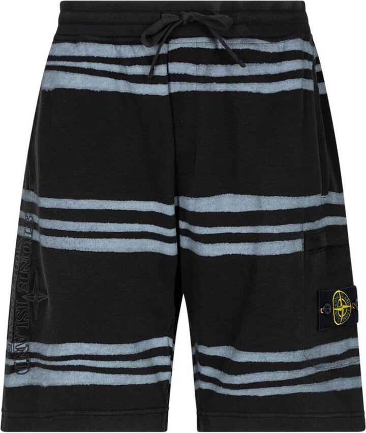 Supreme x Stone Island warp stripe shorts - ShopStyle