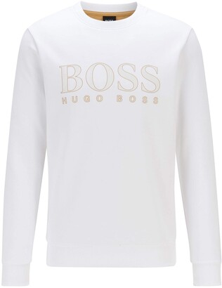 HUGO BOSS Salbo Logo Sweatshirt - ShopStyle Knitwear