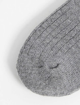 Thumbnail for your product : Skin Ribbed cashmere-blend bed socks