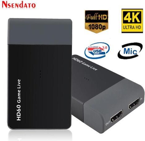 Misskit EZCAP261M USB3.0 HD Video Capture 1080P 4K HD To USB 3.0 Game Video Capture Card Live Streaming Broadcast With Mic for XBOX PS4
