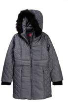 Thumbnail for your product : Catherine Malandrino Long Puffer Jacket with Faux Fur Trimmed Hood (Big Girls)