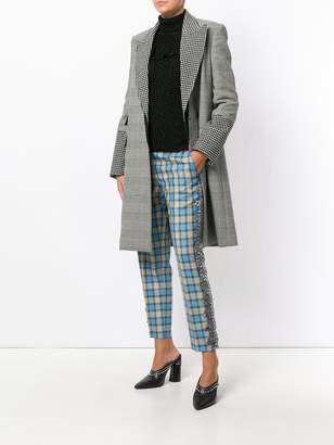 Marco De Vincenzo checked cropped trousers