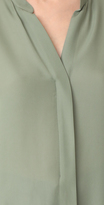 Thumbnail for your product : Vince Double Front Silk Blouse