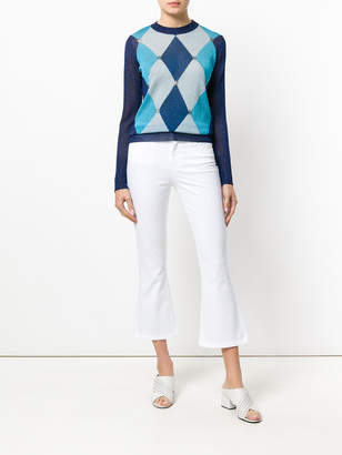 Twin-Set argyle knitted sweater