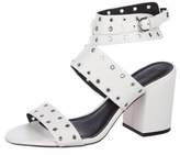 Thumbnail for your product : Rebecca Minkoff Leather Strap Peep-Toe Sandals
