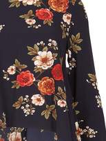Thumbnail for your product : Izabel London Floral Dipped Hem Top