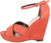 Thumbnail for your product : L'Agence Suede Wedges