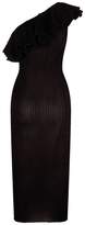 Thumbnail for your product : Balmain One Shoulder Ruffle Dress