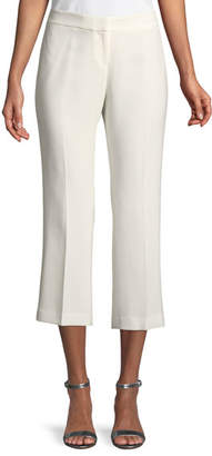Lafayette 148 New York Manhattan Finesse Crepe Cropped Flare Pants