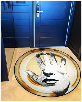 Latitude Run Hand Women's Face Patterned Woven Washable Carpet