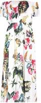 Thumbnail for your product : boohoo Tropical Print Off the Shoulder Maxi Dress