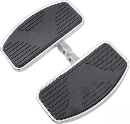 FYUU 2x Wide Foot Rest Board Floorboard Kit for Suzuki Honda Yamaha Touring Cruiser