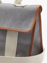 Thumbnail for your product : RUE DE VERNEUIL Laidback Sport Oxford-canvas Cross-body Bag - Grey Multi