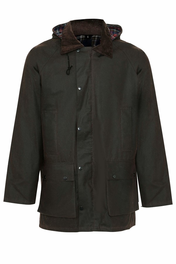 Dallaswear Howick Mens Wax Jacket with Quilted Lining and Detachable ...