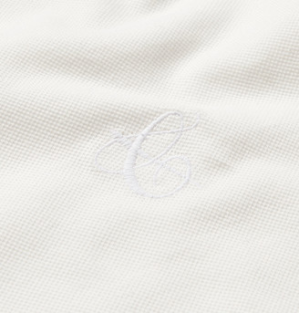Canali Slim-Fit Stretch-Cotton Piqué Polo Shirt