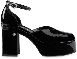 gucci platform shoes black