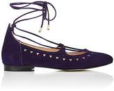 Thumbnail for your product : Barneys New York WOMEN'S PERFORATED SUEDE LACE