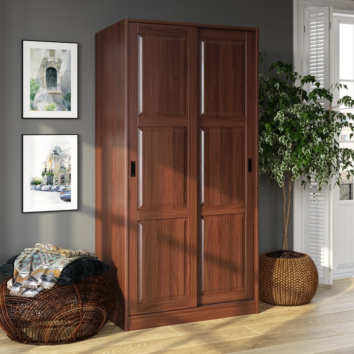  Palace Imports 100% Solid Wood Grand Armoire Wardrobe