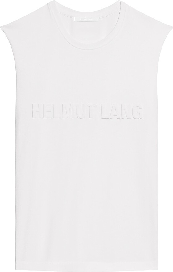 Helmut Lang Men's Embossed Logo Tank Top - Black - Size XS