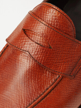 George Cleverley Bradley II Full-Grain Leather Penny Loafers - Men - Brown - UK 8