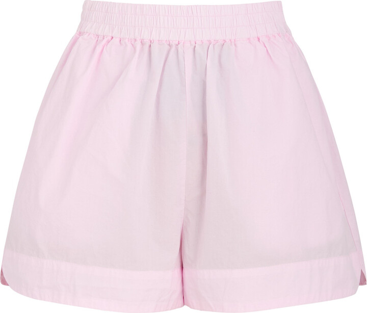 Lmnd Lemonade Chiara Cotton-poplin Shorts
