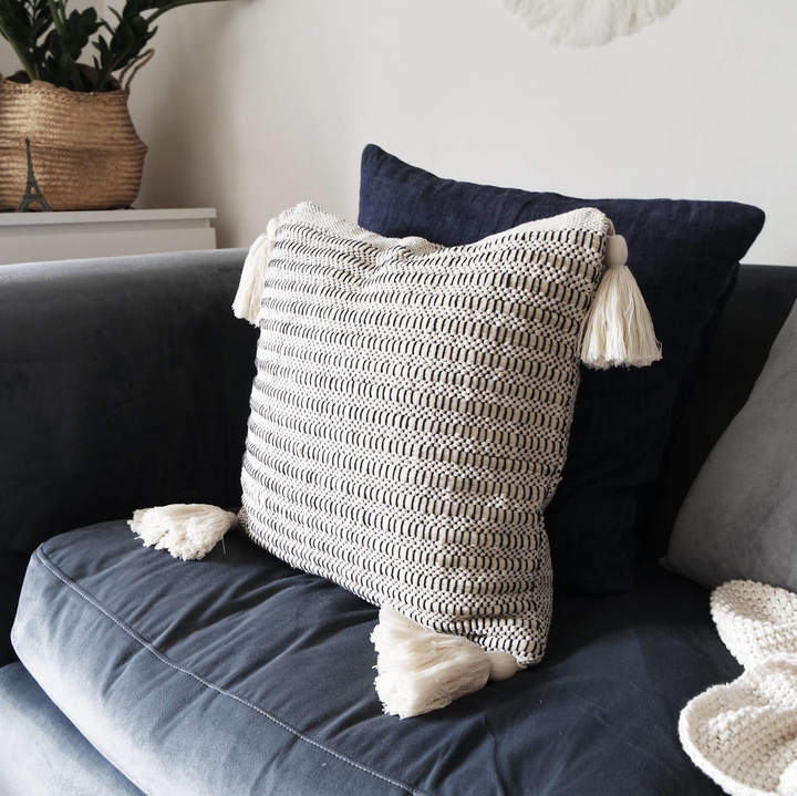Neutral textured pillows | Hello Victoria