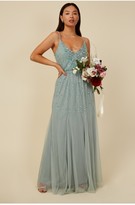 Thumbnail for your product : Little Mistress Bridesmaid Aida Waterlily Floral Embellished Maxi Dress