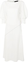Thumbnail for your product : Proenza Schouler Contrast Stitching Detail Midi Dress