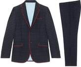 Thumbnail for your product : Gucci Monaco geometric pattern wool suit