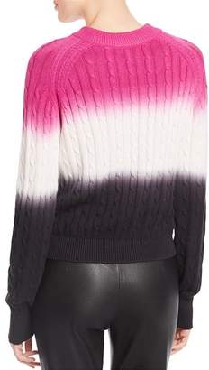Veda Crema Dip-Dyed Cable Sweater