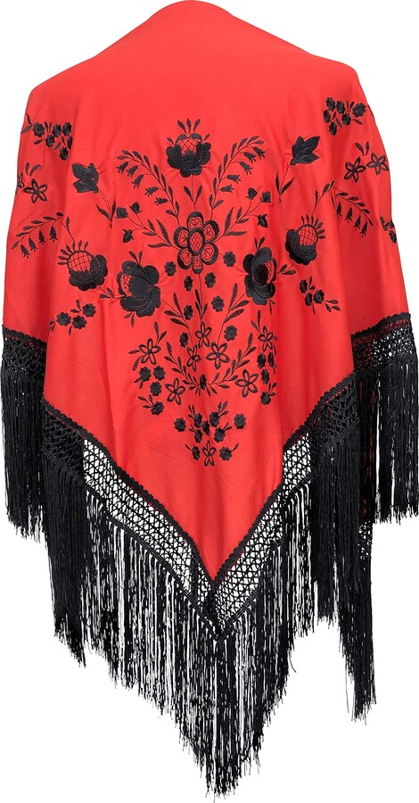 La Senorita Spanish Manton Scarf Embroidered Flamenco Cloths for Fair ...