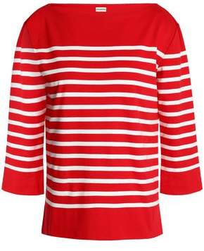 By Malene Birger Striped Cotton-Jersey Top