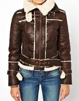 Thumbnail for your product : MANGO Teddy Lined Collar Biker Jacket