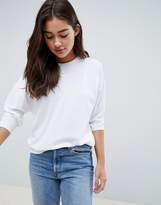 Thumbnail for your product : ASOS Design DESIGN long sleeve t-shirt with batwing in white