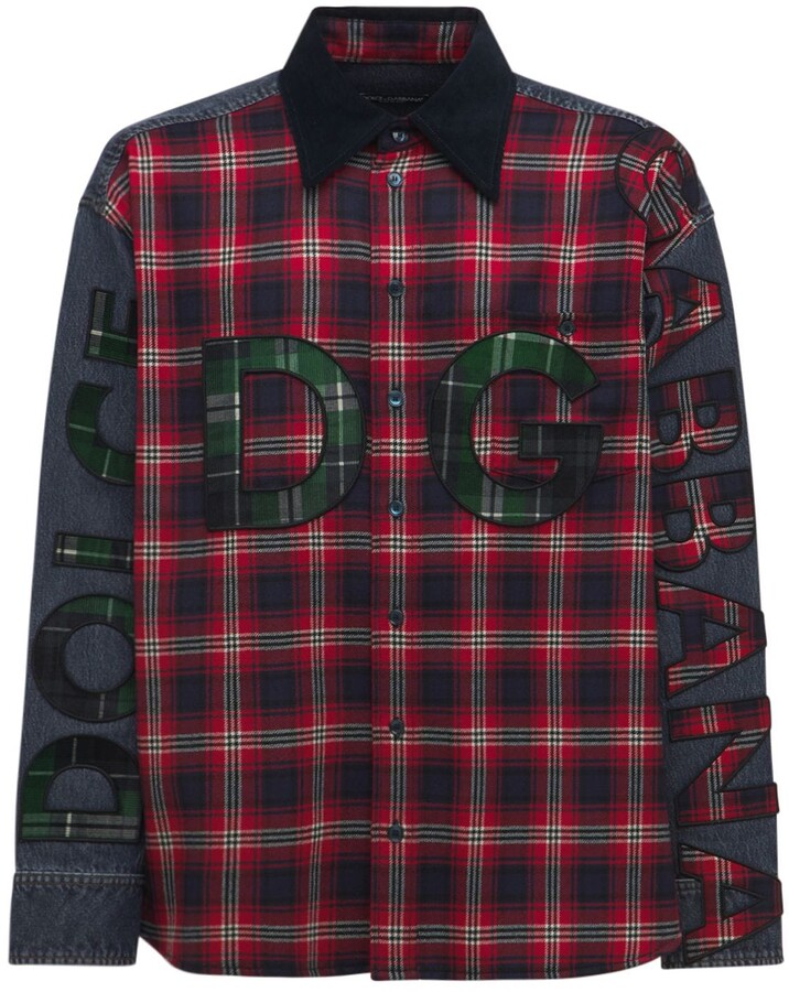 Dolce & Gabbana Denim Men's Shirts | Shop the world's largest 