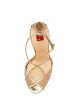 Thumbnail for your product : Ballin 110mm Mirror Leather Mesh Sandals