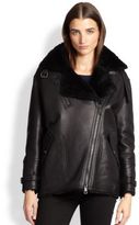 Thumbnail for your product : Burberry Sheppington Shearling Moto Jacket