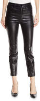 Thumbnail for your product : J Brand Ruby High-Rise Crop Cigarette Coated Pants
