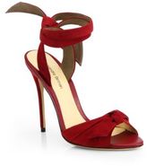 Thumbnail for your product : Alexandre Birman Suede Bow Sandals