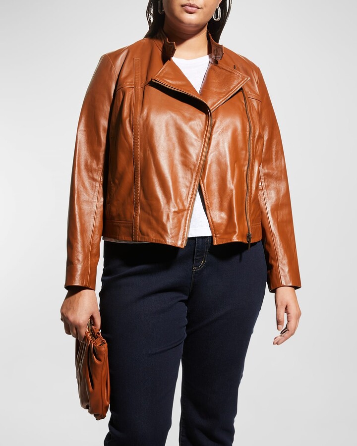 michael kors plus size leather jacket