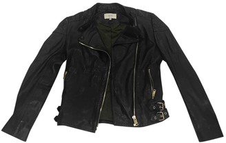 Reiss Black Leather Jacket for Women