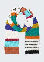 Thumbnail for your product : Mixed-Stripe Knit Scarf