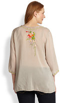 Thumbnail for your product : Johnny Was Johnny Was, Sizes 14-24 Porschia Blouse