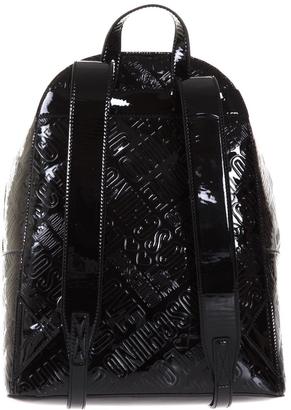 Love Moschino Faux Patent Logoed Backpack