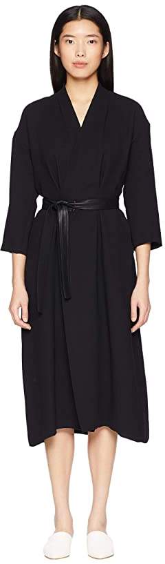 vince belted wrap dress