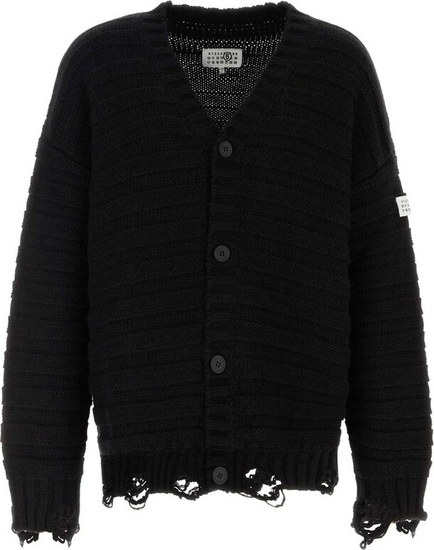 MM6 MAISON MARGIELA Distressed Knitted Cardigan