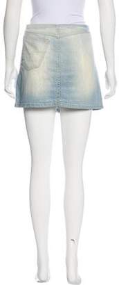 Versace Jeans Embellished Denim Skirt