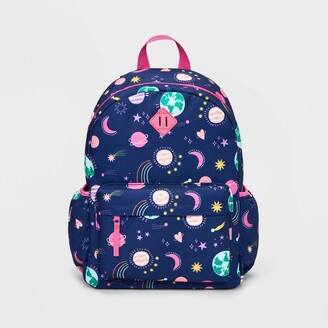 Kids' 16 Heart Printed Backpack - Cat & Jack™ Navy Blue : Target