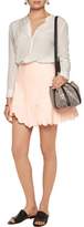 Thumbnail for your product : See by Chloe Scalloped Cotton-Poplin Mini Skirt