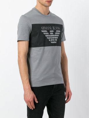 Armani Jeans logo T-shirt - men - Cotton - XXL